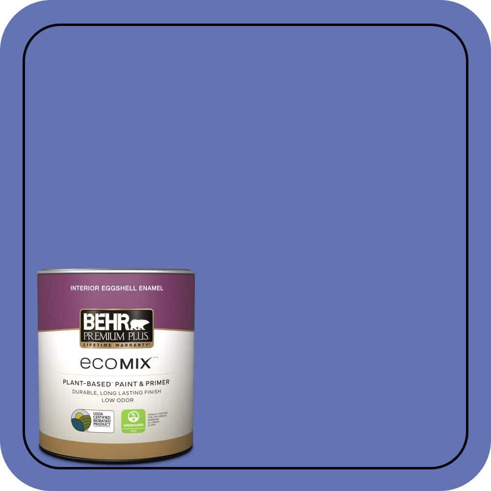 1 qt. #P540-6 Wild Pansy Eggshell Enamel EcoMix Plant-Based Interior Paint & Primer price history on PriceWatchPro