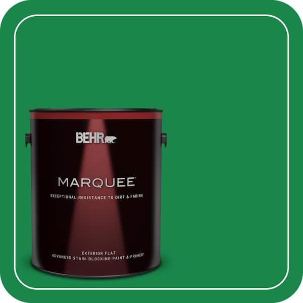 BEHR MARQUEE 1 gal. #460B-6 Chlorophyll Flat Exterior Paint & Primer