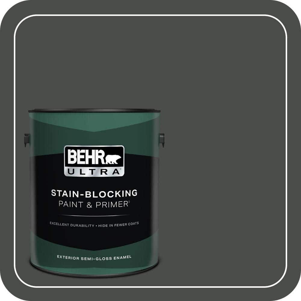 1 gal. #710F-7 Black Swan Semi-Gloss Enamel Exterior Paint & Primer price history on PriceWatchPro
