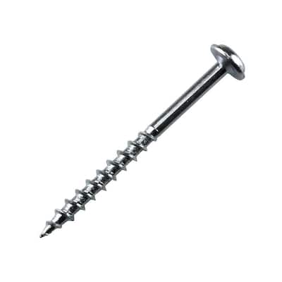 2 in. Coarse Zinc-Plated Steel Square-Head Pocket Screw (50-Pack)