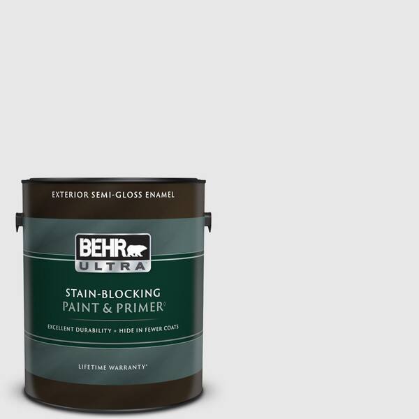 BEHR ULTRA 1 gal. PRW09 Nimbus Cloud SemiGloss Enamel Exterior Paint