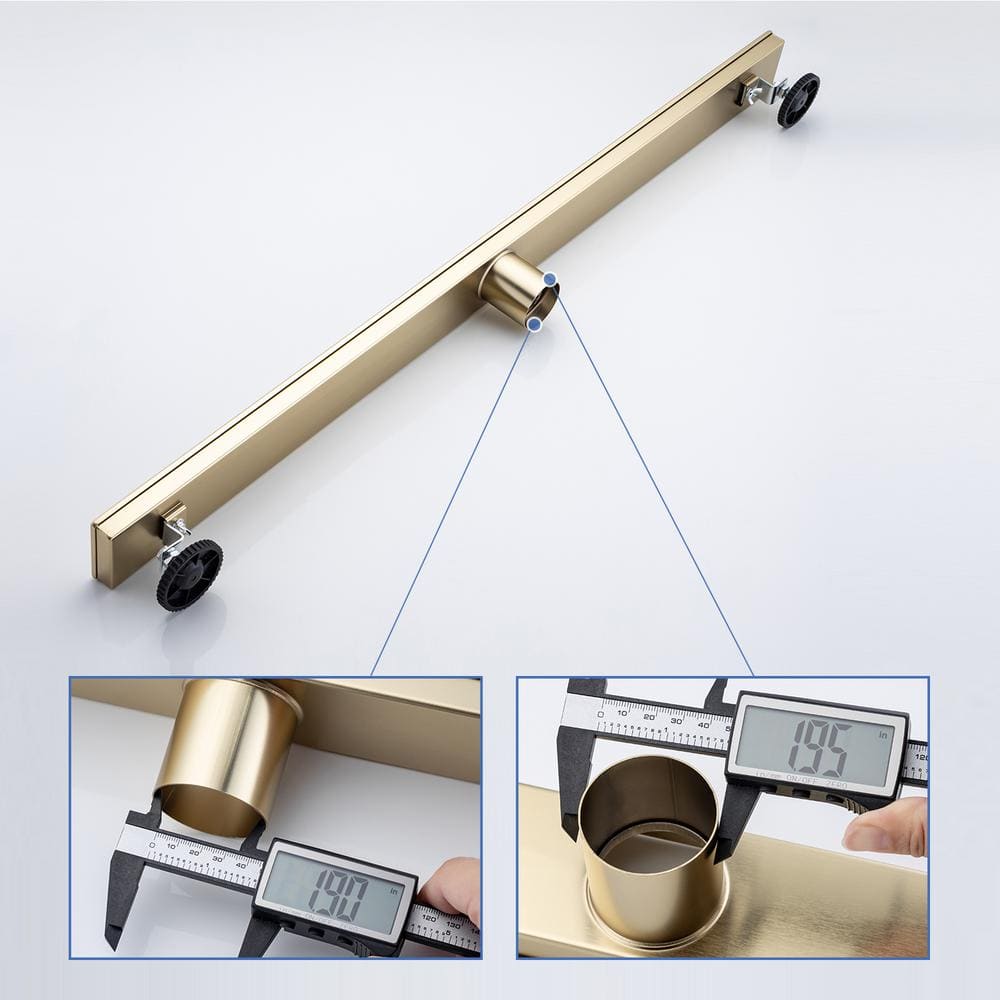 36'' Brushed Gold Stainless Steel Linear Shower Drain