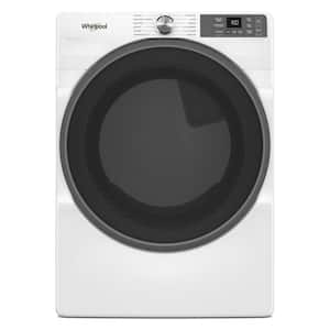 7.4 cu. ft. vented Front Load Electric Dryer in White with Wrinkle Shield Option