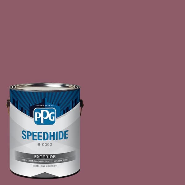 SPEEDHIDE 1 gal. PPG1049-6 Cabernet Satin Exterior Paint