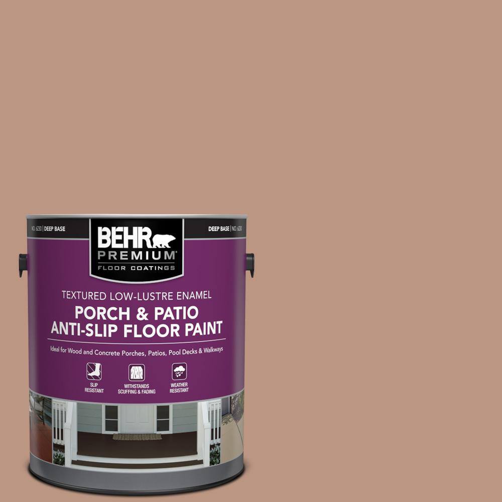 1 gal. #S190-4 Spiced Brandy Textured Low-Lustre Enamel Interior/Exterior Porch and Patio Anti-Slip Floor Paint price history on PriceWatchPro