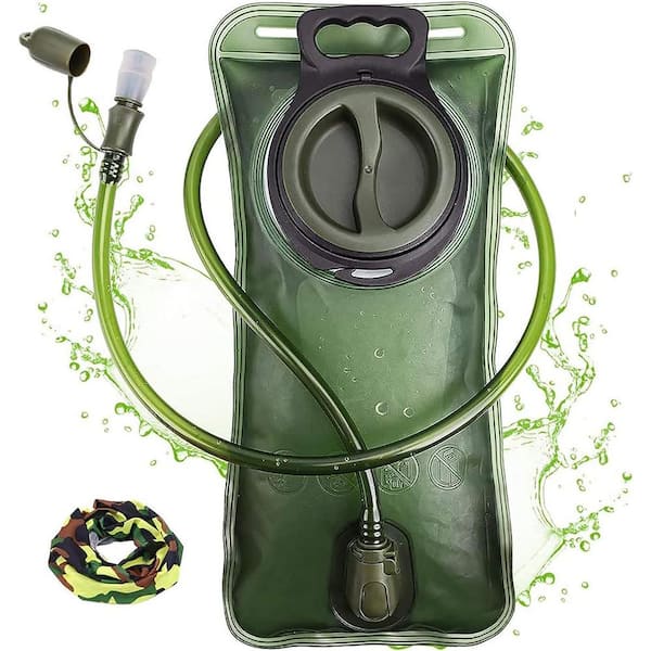 Misopily 7.6 in. W x 16.9 in. H, 3-L, Leak Proof Water Reservoir Storage Bag Hydration Bladder for Camping, Cycling and Running