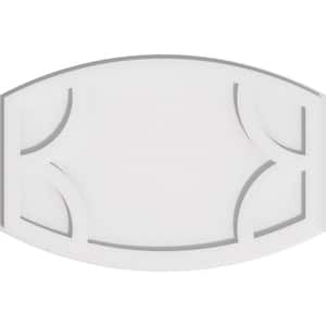 1 in. P X 22 in. W X 14-5/8 in. H Kailey Architectural Grade PVC Contemporary Ceiling Medallion