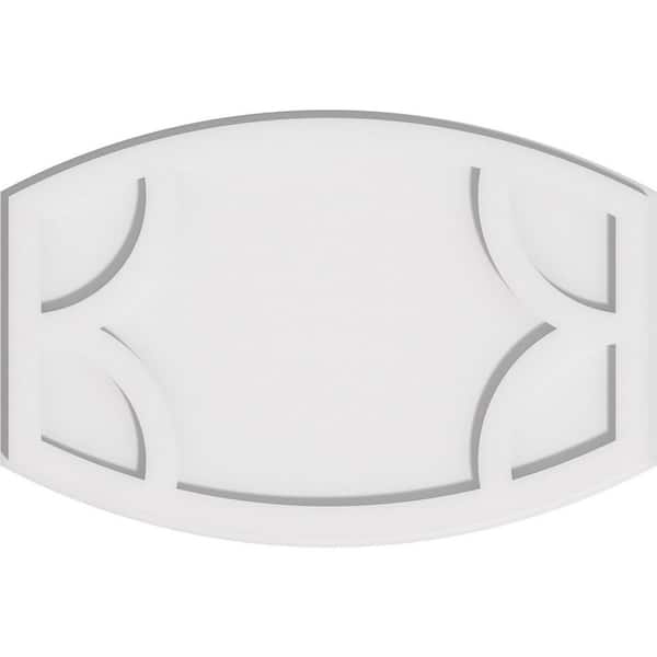 Ekena Millwork 1 in. P X 22 in. W X 14-5/8 in. H Kailey Architectural Grade PVC Contemporary Ceiling Medallion
