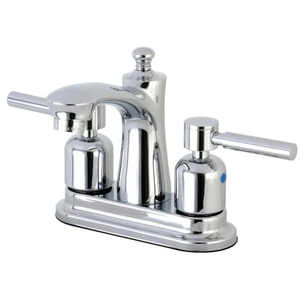 Kingston Brass Concord 4 in. Centerset Double Handle Bathroom Faucet in Polished Chrome
