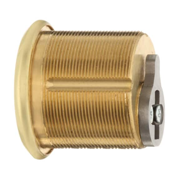 Cylinder, 1 x 1-7/8 tail Piece, for 1-3/4 or 2-1/4 door Schlage Key - Satin  Brass