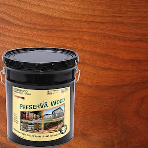 5 Gal. Oil-Based Redwood Penetrating Exterior Stain and Sealer