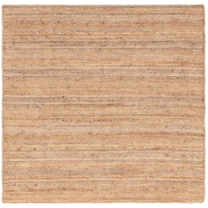 Braided Jute Dhaka Natural 6 ft. 1 in. x 6 ft. 1 in. Area Rug