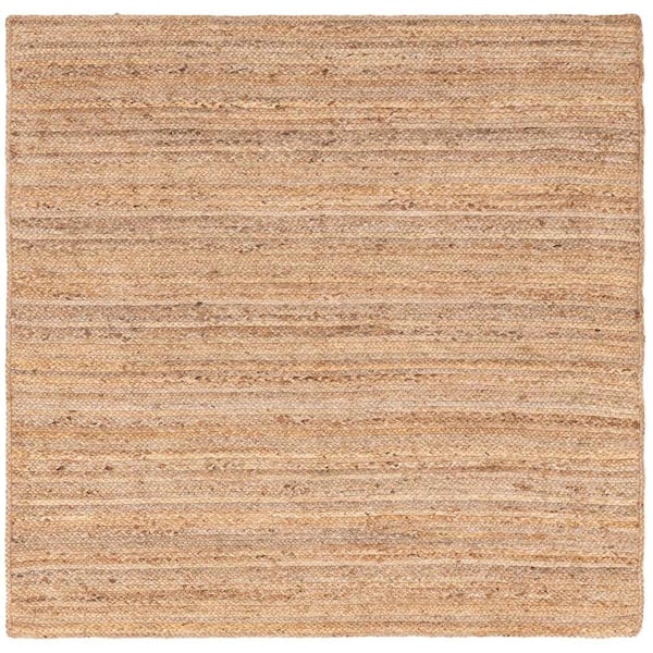 Unique Loom Braided Jute Dhaka Natural 6 ft. 1 in. x 6 ft. 1 in. Area Rug