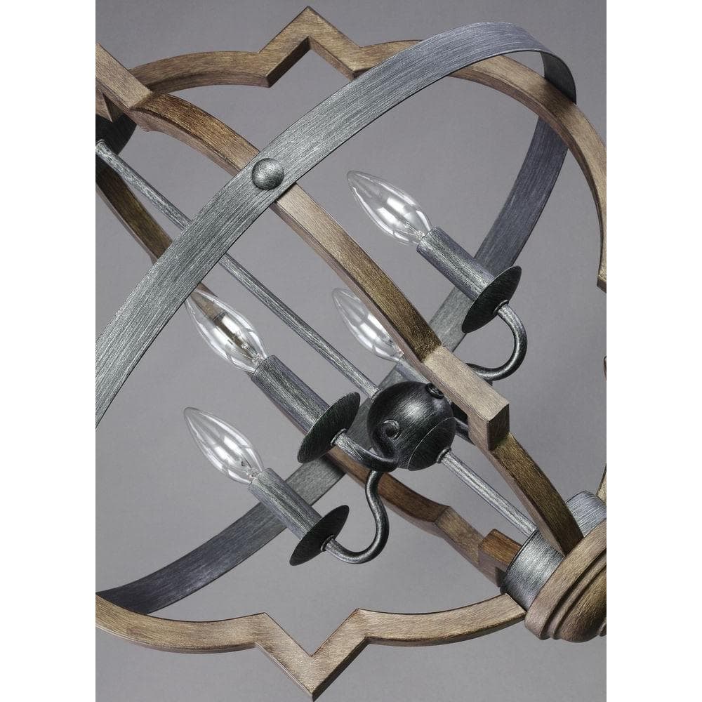 Stardust Chrome Quatrefoil 4-Light Incandescent Pendant