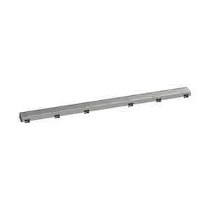 RainDrain Match Classic Stainless Steel Linear Shower Drain Trim for 39 3/8 in. Rough in Brushed Stainless Steel
