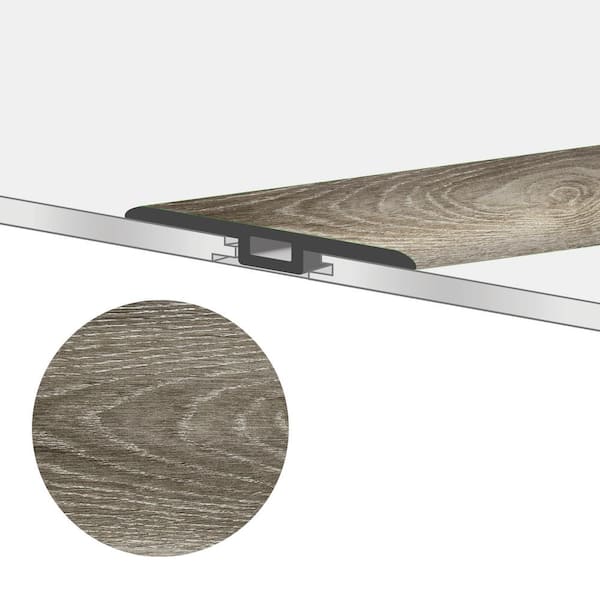 MaxCore Dolomite 1-3/4 in. W x 47-1/4 in. L x 0.27 in. T Vinyl T-Molding