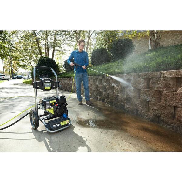 Ryobi 30 Psi 2 3 Gpm Cold Water 196cc Kohler Gas Pressure Washer And 15 In Surface Cleaner Ryvnm The Home Depot