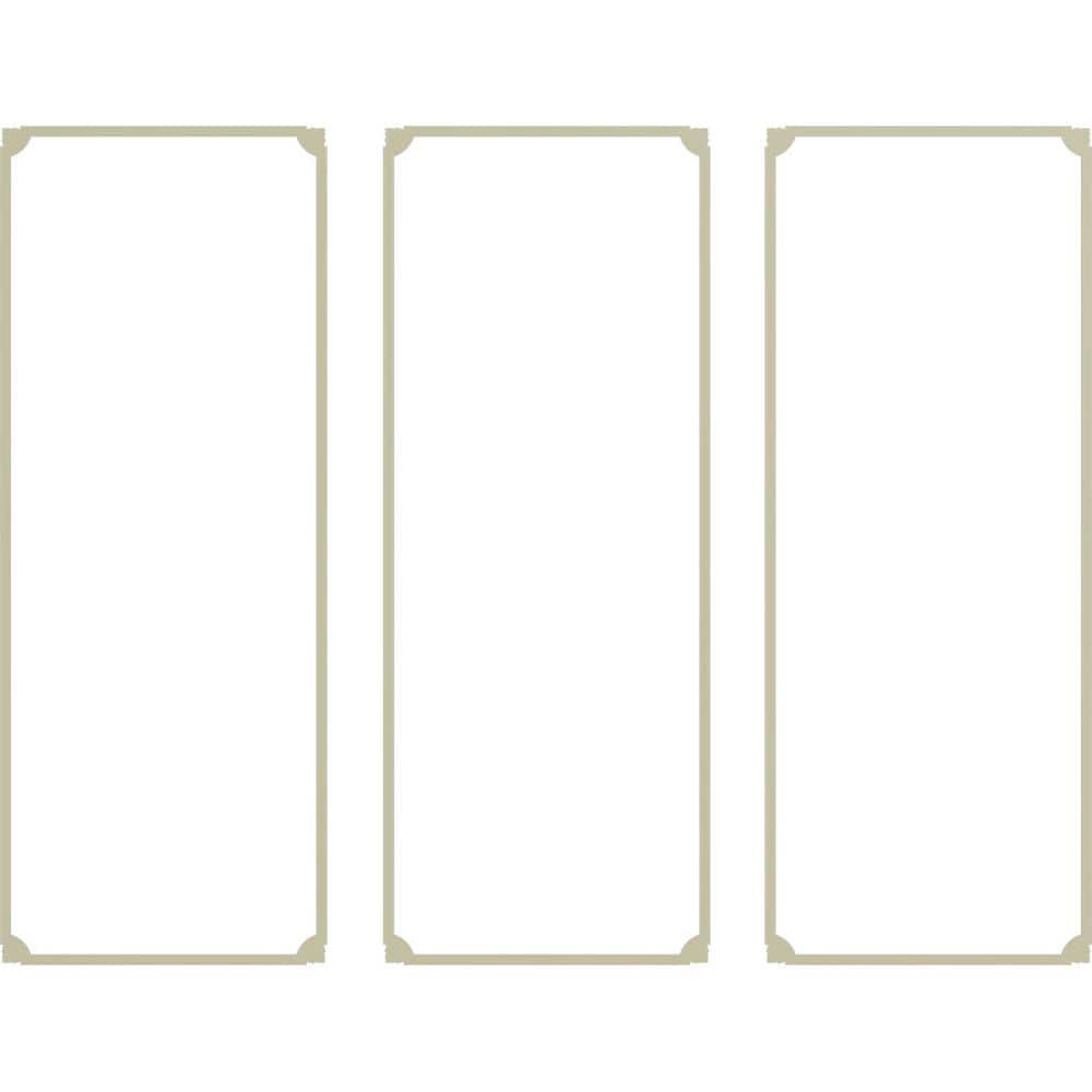 72" Tall Gray Polyurethane Decorative Panel Moulding Kit