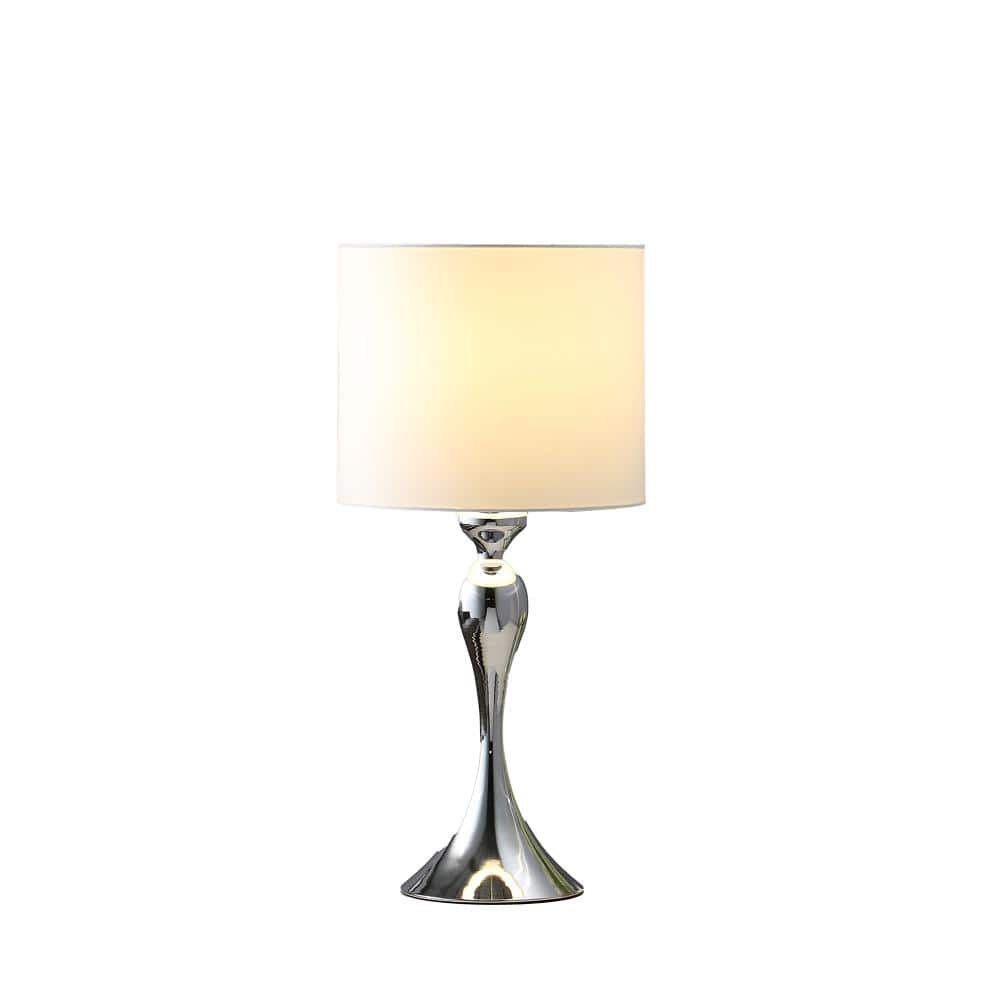 "24.5"" In Bailey Dark Silver Chrome Modern Candlestick Metal Table Lamp" price history on PriceWatchPro