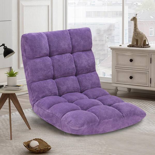 purple floor chair