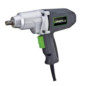 7.5 Amp 1/2 in. Impact Wrench Driver with Detent Pin Square Drive Anvil, 4 Sockets and Heavy-Duty Storage Case