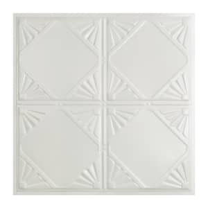Erie 2 ft. x 2 ft. Lay-In Tin Ceiling Tile in Matte White (20 sq. ft./case)