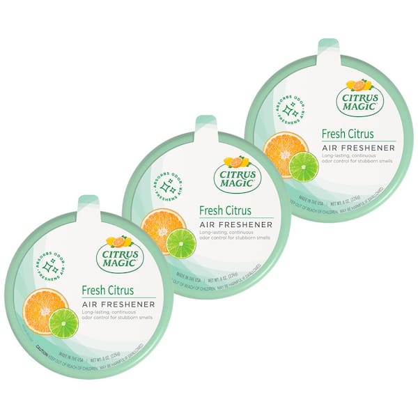 Citrus Magic 8 oz. Fresh Citrus Solid Odor Absorbing Air Freshener (3-Pack)