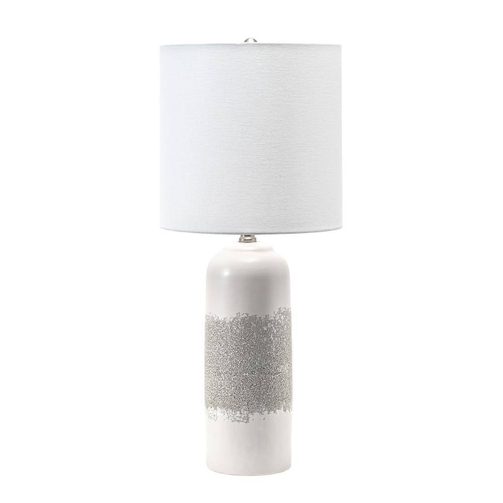 nuLOOM Norwich 25 in. Ivory Ceramic Contemporary Table Lamp with Shade