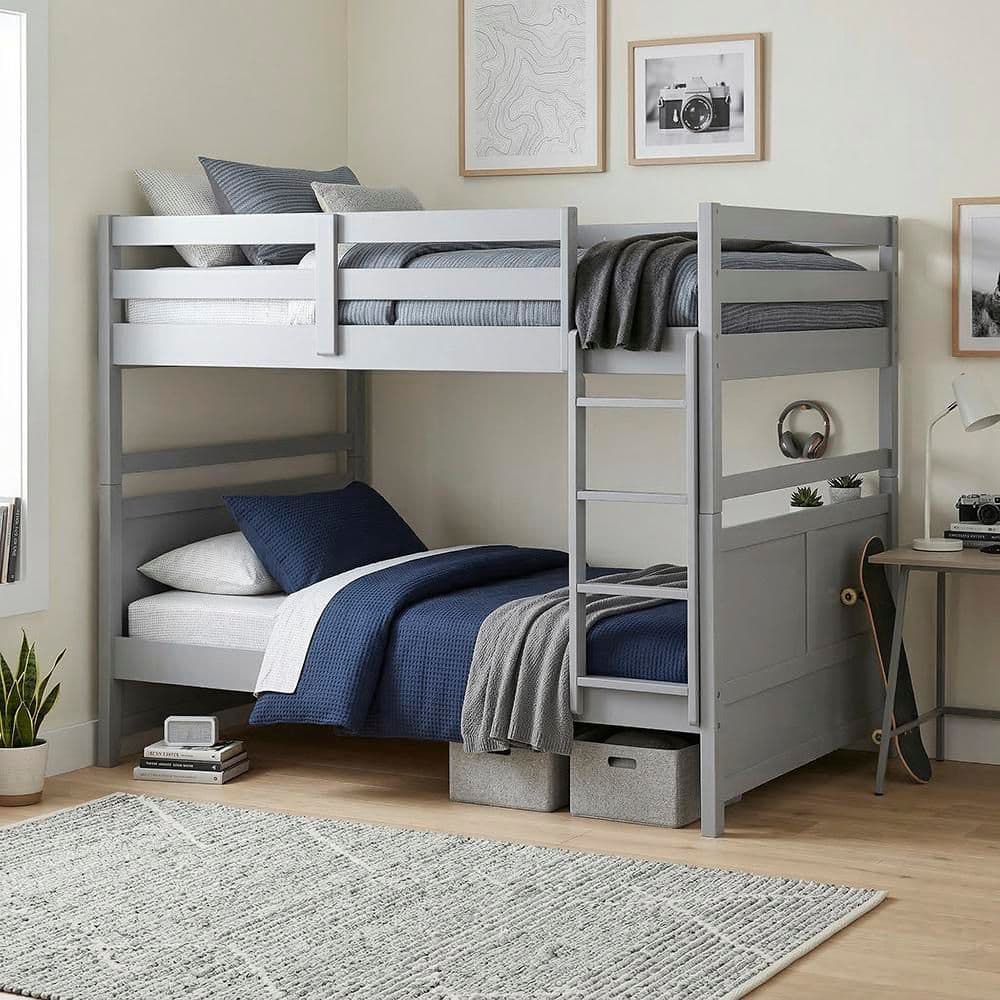 Eliza Gray Full over Full Bunk Bed with Integrated Ladder price history on PriceWatchPro