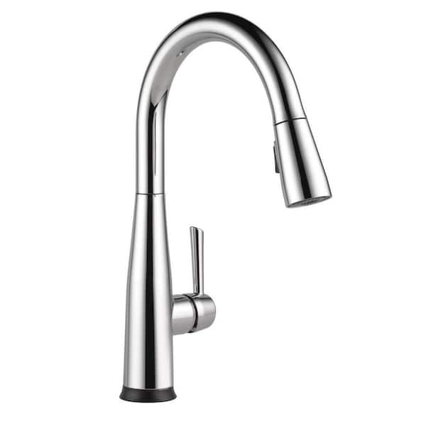 Delta Essa Voice Touch/Touchless Chrome 16 in. H Pull Down Sprayer Kitchen Faucet with 360° Spout Swivel