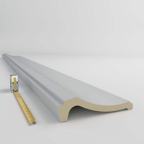 Ekena Millwork Brett 10.25 in. D x 10.875 in. W x 94.5 in. L Polyurethane Crown Moulding
