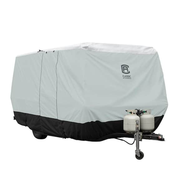 Classic Accessories SkyShield 194 in. L x 80 in. W x 84 in. H Molded Fiberglass Travel Trailer Cover