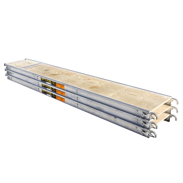 10 ft. x 19 in. Aluminum Platform with Plywood Deck for Standard and Arched Scaffolding Frames (Pack of 3)