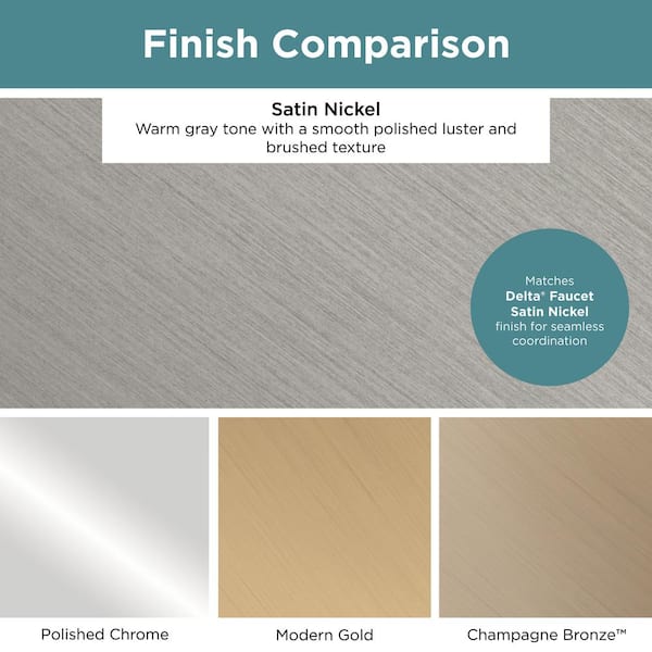 Unity 1-3/4 in. (45 mm) Satin Nickel Cabinet Knob Unity 1-3/4 in. (45 mm) Satin Nickel Cabinet Knob
