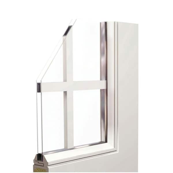 72 in. x 80 in. Fiberglass Smooth White Left-Hand Outswing Hinged 3/4-Lite Patio Door with 6-Lite GBG