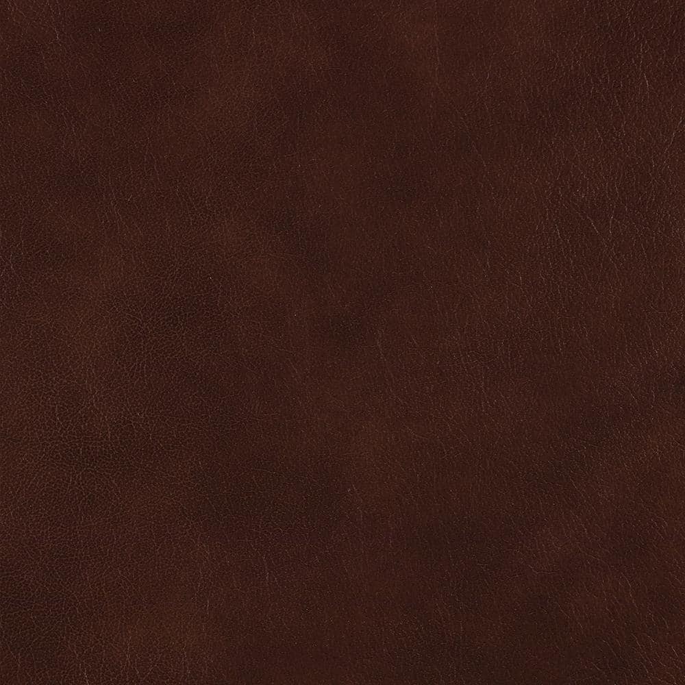 Brown Faux Leather Lawson Reclining Sofa with Wood Frame