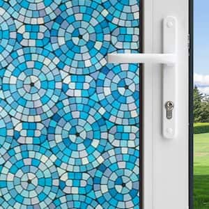 36 in. x 78 in. Mosaic Circles Decor Series Privacy Control Window Film