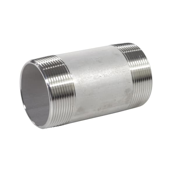STD Welded 304/L Stainless <SN2060611 1" X 4" Threaded NPT Pipe Nipple S/40
