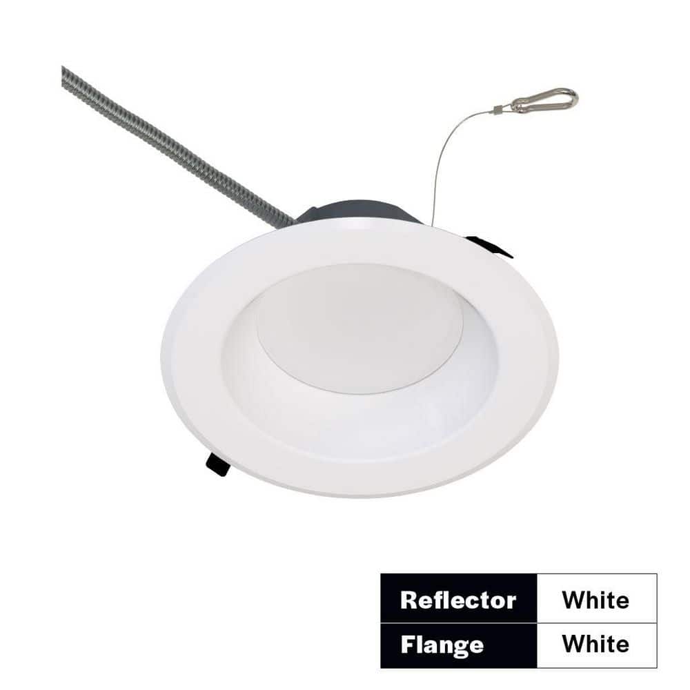 Commercial Retrofit Downlight, 10in, Lumen and CCT Select, 120-277V, Dimmable TRIAC/ELV & 0-10V, White Reflector/Flange price history on PriceWatchPro