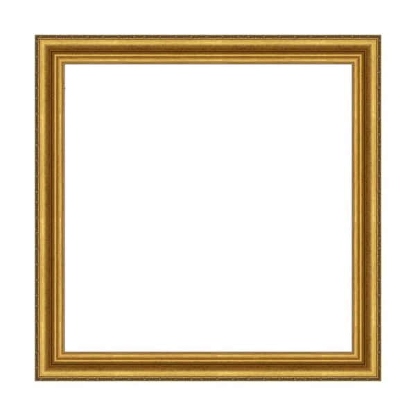 Mirror Makeover Parlor Gold 37.25 in. W x 37.25 in. H Bathroom Mirror Frame Border Kit-Fits a 36 x 36 mirror