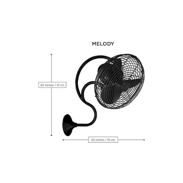 Ventilateur mural haut de gamme Melody Atlas Fan