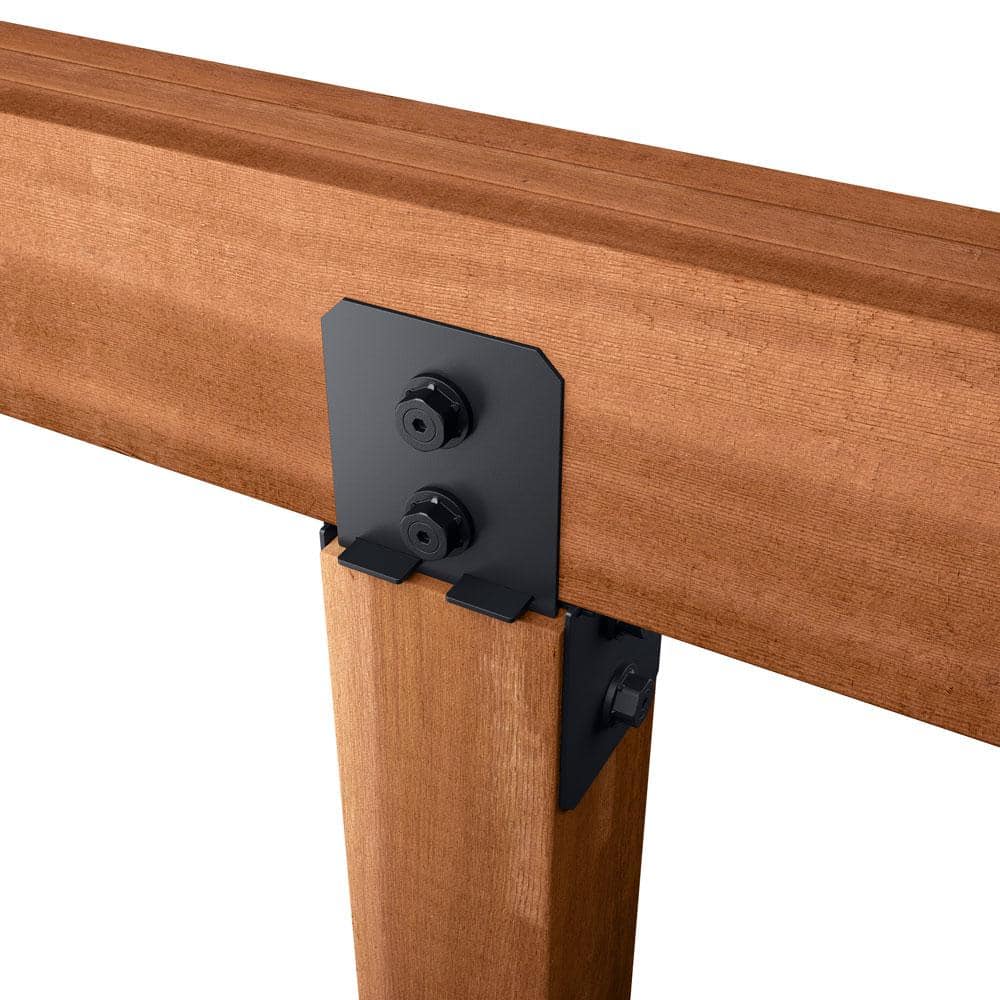 Black Powder Coated 6x6 Metal Column Cap