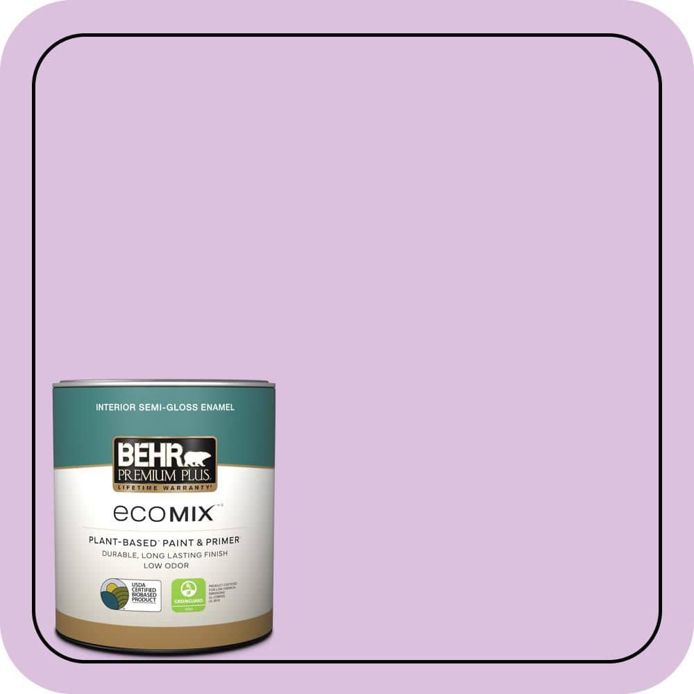 1 qt. #P100-3 Epiphany Semi-Gloss Enamel EcoMix Plant-Based Interior Paint & Primer price history on PriceWatchPro