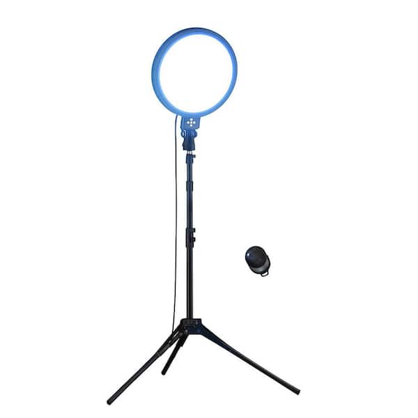 60 in. White Ring Light with 3 Color Modes 10 Brightness Levels Tripod Stand for Photography Video 2 Pack