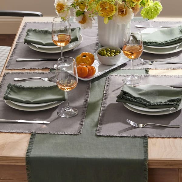 Company Cotton Solid Fringe Placemat (Set of 4)
