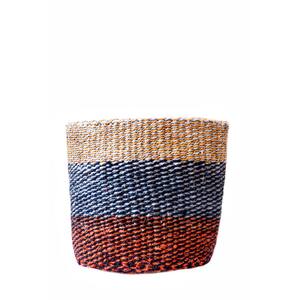 Handwoven Sisal Planter in Sand/Grey/Chequered/Brown/Black
