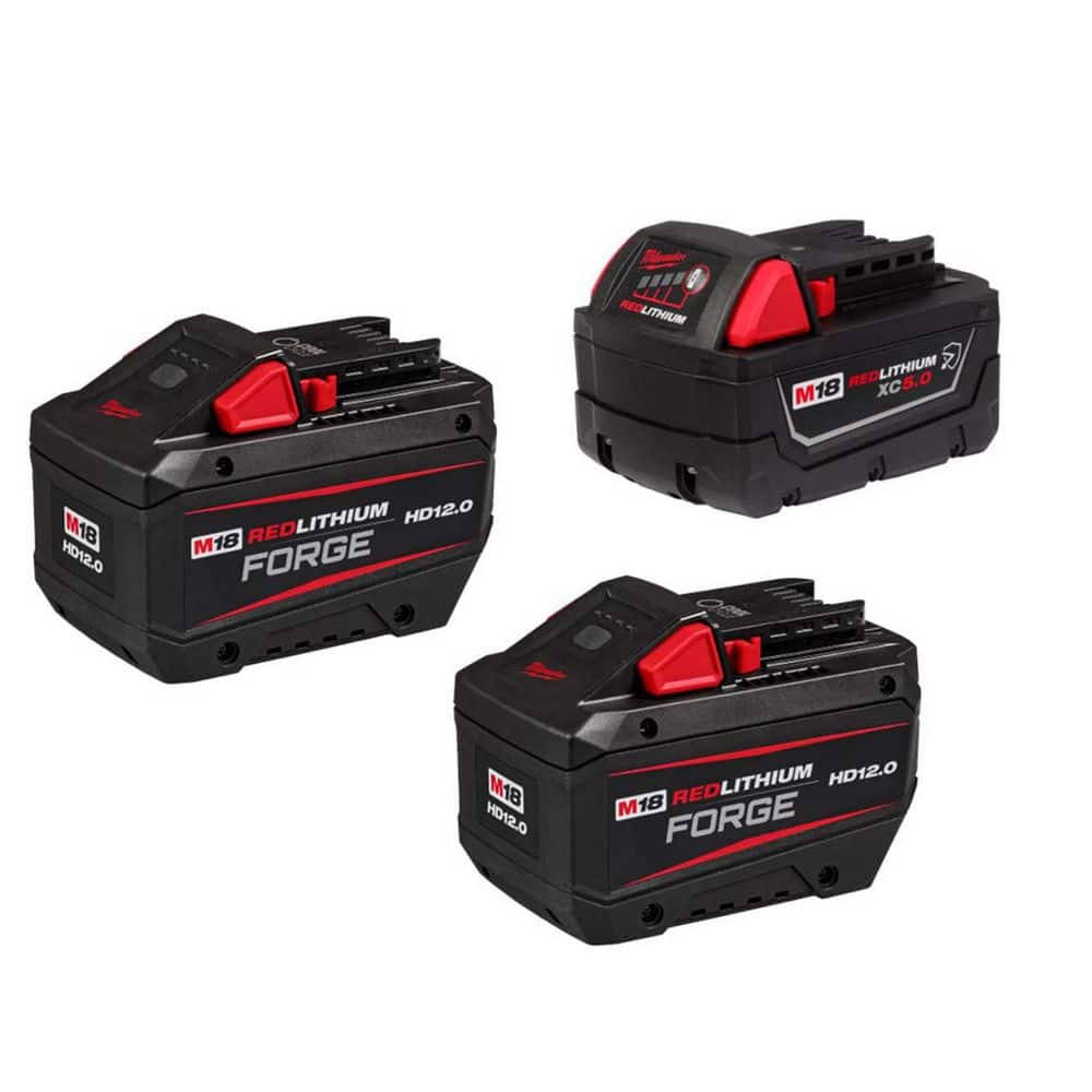 M18 18V Lithium-Ion REDLITHIUM FORGE HD 12.0 Ah Battery Pack (2-Pack) w/ (1) 5.0 Ah Battery price history on PriceWatchPro