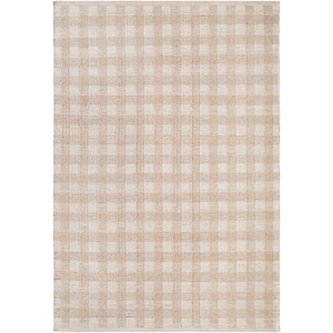 Mardin Tan Checkered 8 ft. x 10 ft. Indoor Area Rug