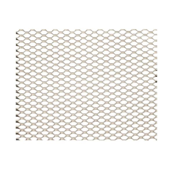 48 in. x 36 in. Mill Aluminum Light Gauge Expanded Metal Grille Screening Panel Insert