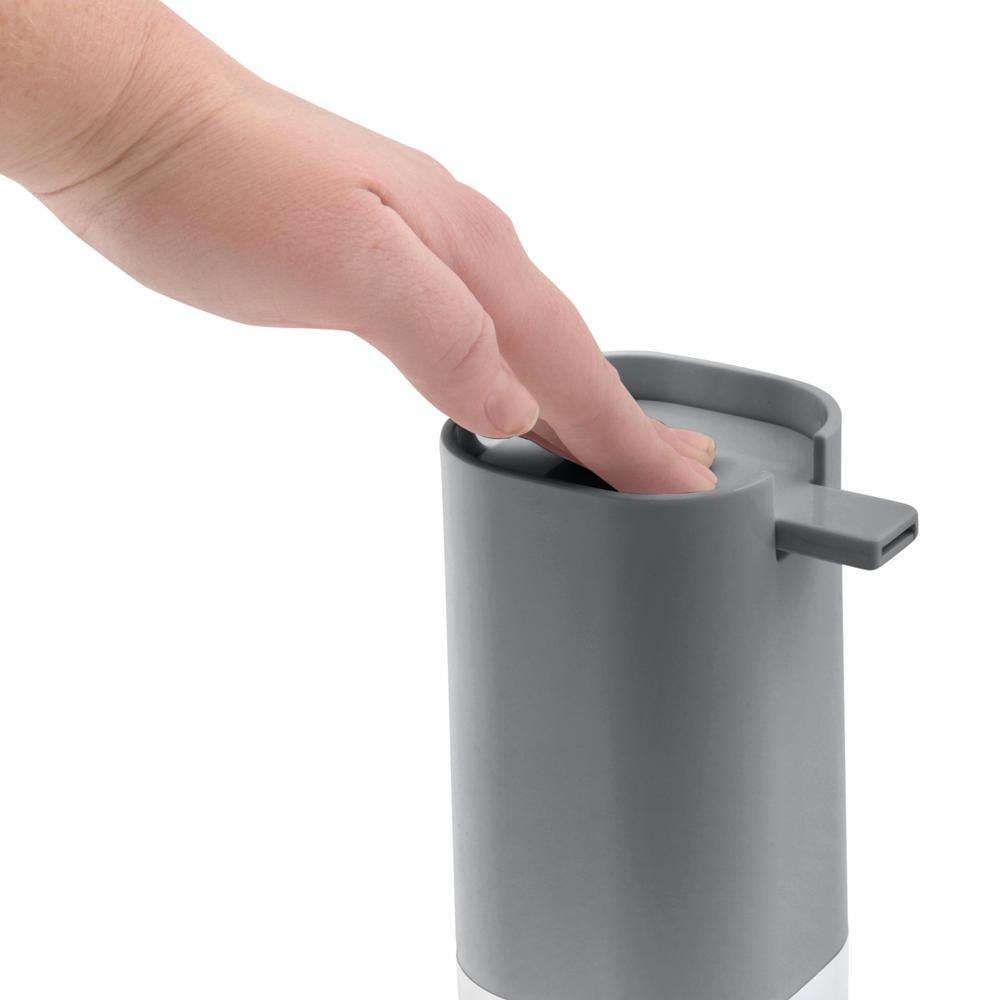Gray Acrylic 14 oz Soap Pump Dispenser